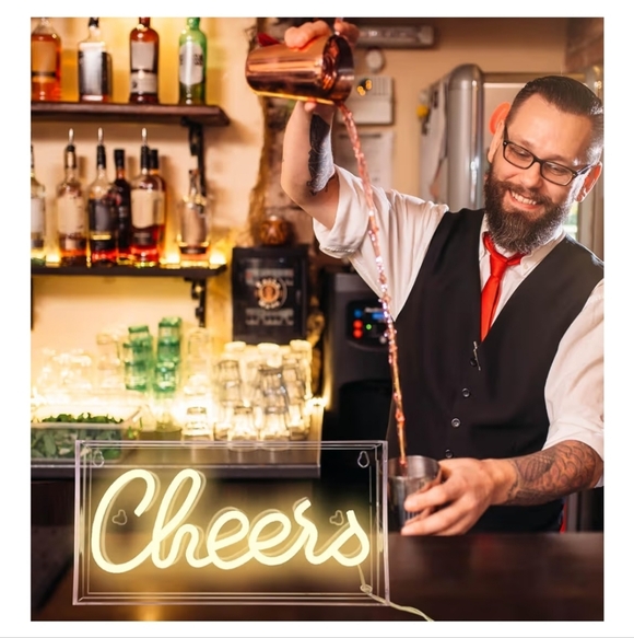 🥂NIB🥂Cheers Neon Light Sign - Picture 6 of 9